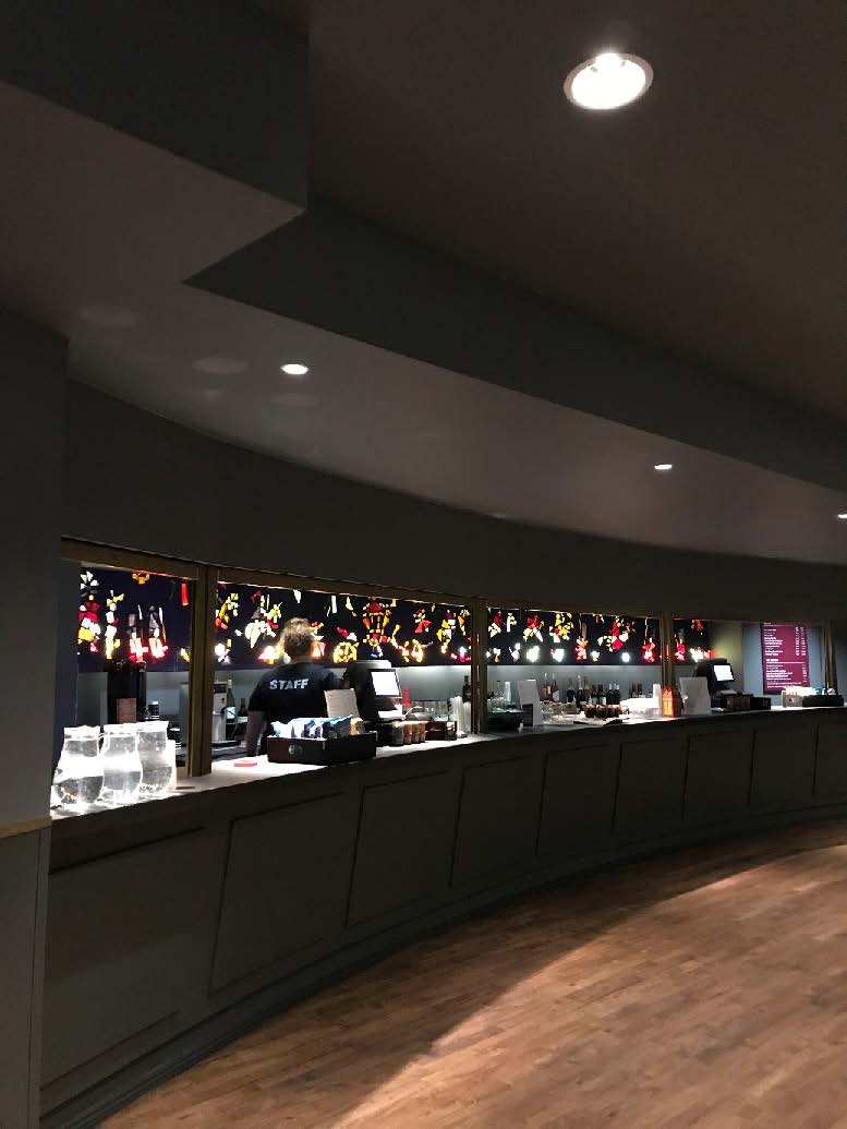 Picture of the bar on the dress and stalls level in the Peacock Theatre